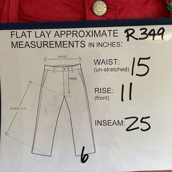 Pistola Womens Jeans Pink High Rise Utility Crop Straight Super Stretch Size 30 - Picture 12 of 16